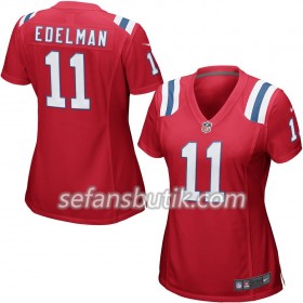 New England Patriots Tröjor Julian Edelman 11 Nike Röd - Dame